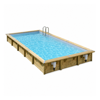 Piscine bois Ubbink Linéa 500 x 800 x H 140 cm avec Filtration