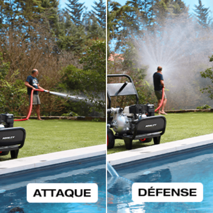 Poolex Pool Sam E-Start - Protection Incendie Autonome avec Démarreur Électrique