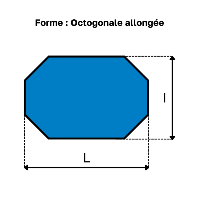 Bâche à bulles Ubbink Lagon 820 x 400 cm Octogonale allongée