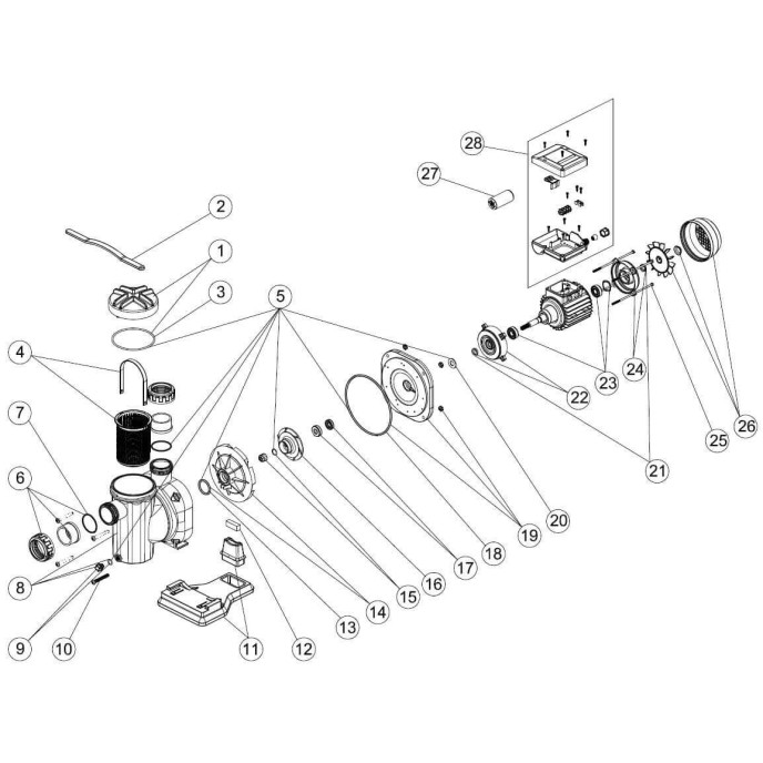 Raccords union + joints PPE Sena