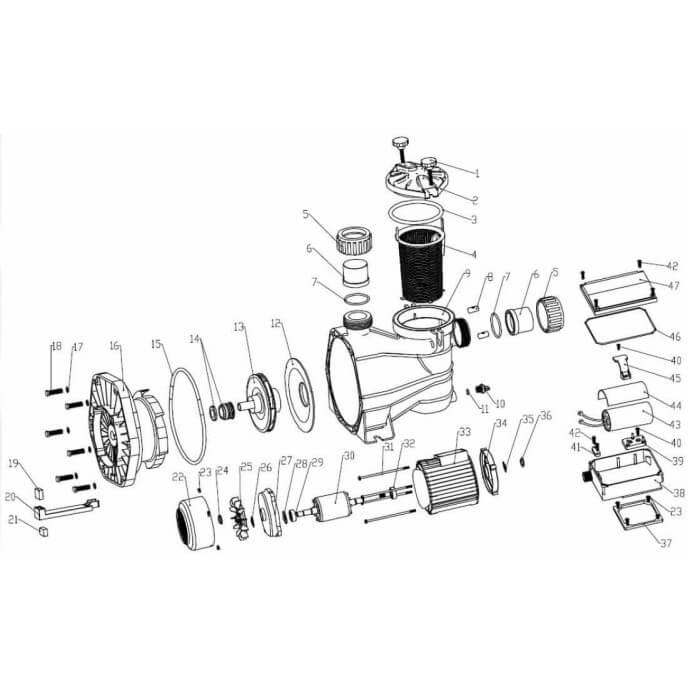 Ventilateur ACIS VIPool (0,5 à 1,5 cv)