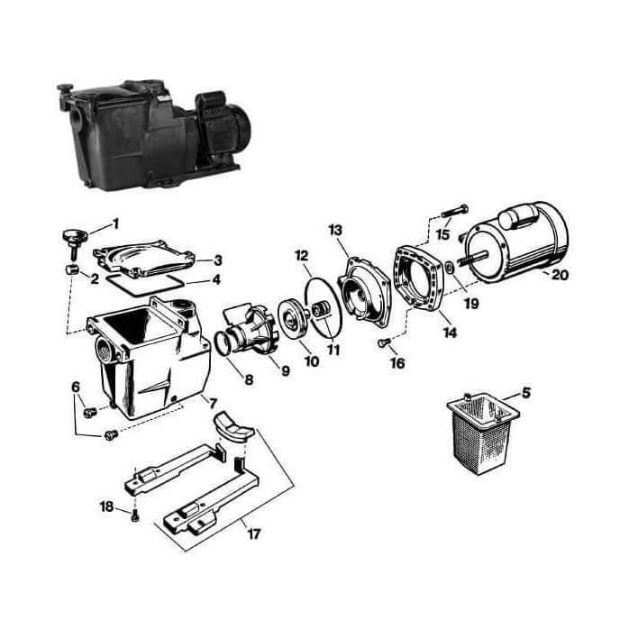 Turbine 2 cv Super Pump - Max-Flo