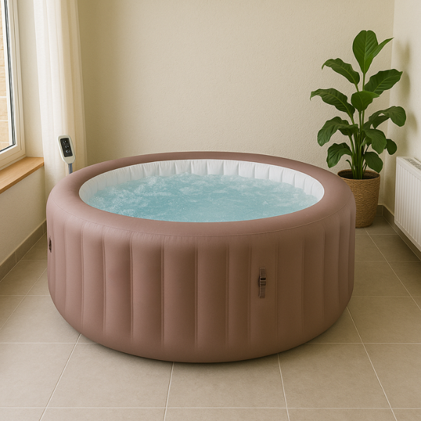spa gonflable en interieur