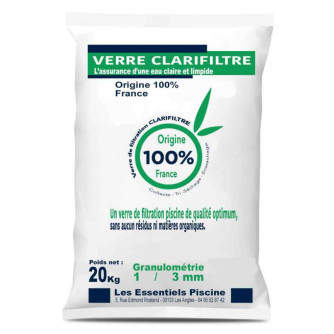 Verre filtrant pour remettre sa piscine en service après un hivernage passif
