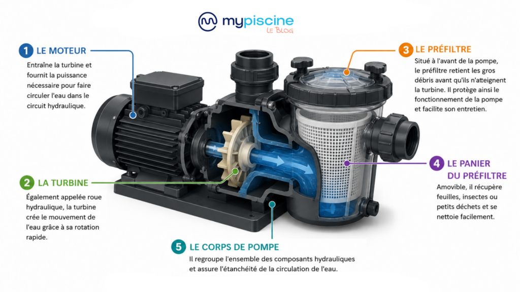 Qu'est-ce qu'une Pompe de Filtration Piscine ? pompe filtration piscine schema