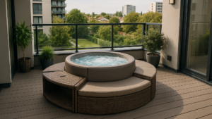 spa semi rigide installation balcon