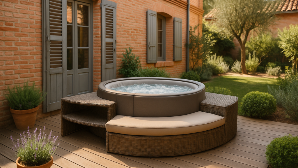 Spa Semi Rigide : Où l’installer ? Terrasse, balcon, intérieur ? spa semi rigide installation terrasse