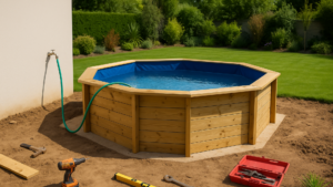 piscine hors sol bois installation
