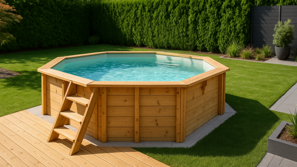 piscine hors sol bois ubbink