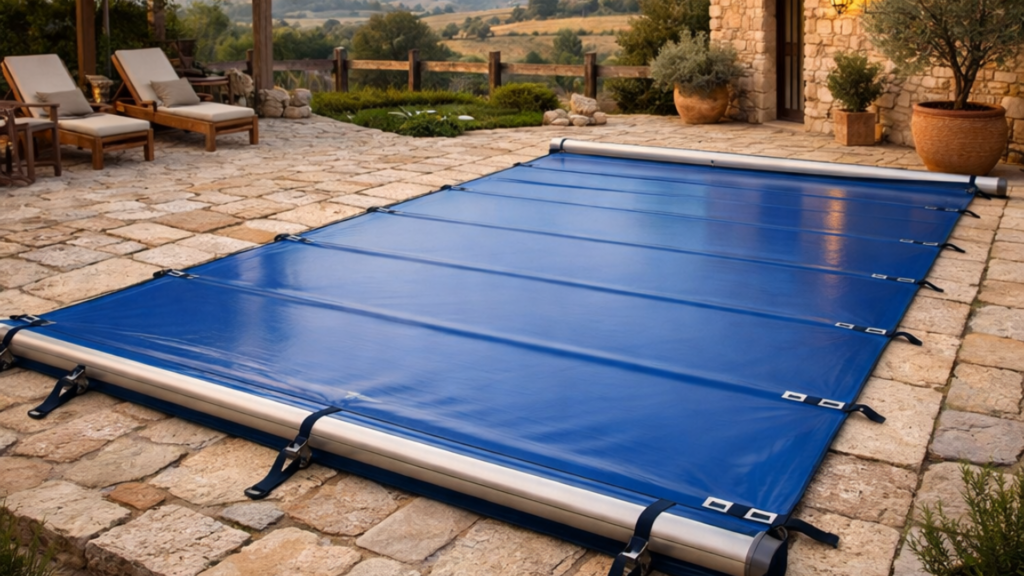 Bâche à barres piscine