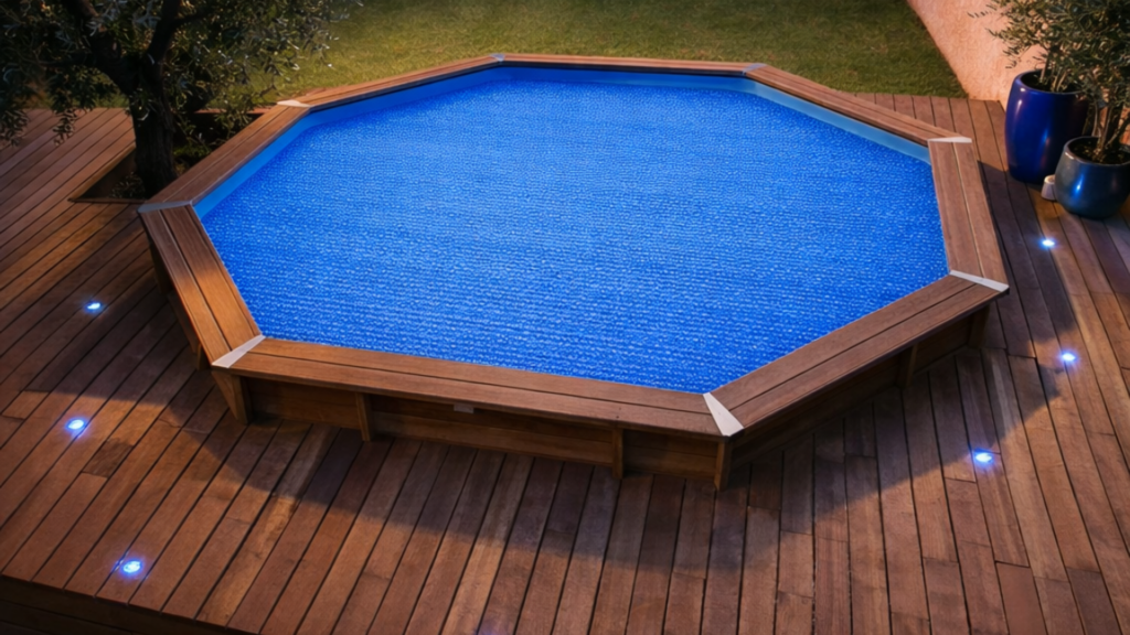 Bâche à Bulles piscine octogonale