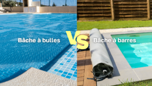 Comparaison bâche à bulles et bâche à barres