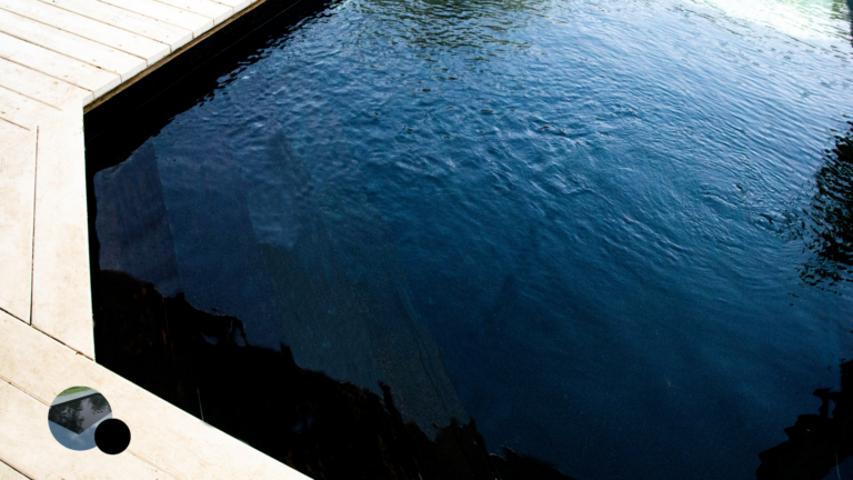 liner piscine noir