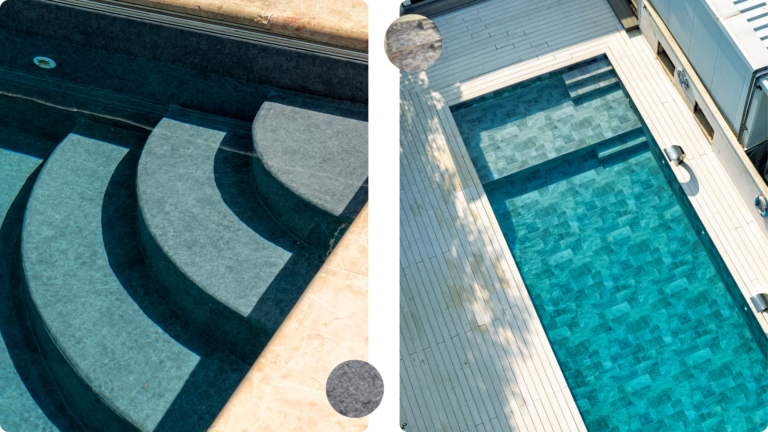 liner piscine effet pierre ou pierre de bali 