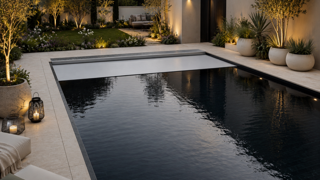 Tendances Piscine connectée - volet roulant immergé 
