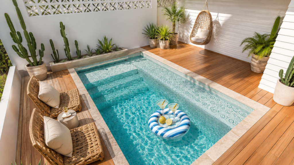 Mini-Piscine : Combien coûte une Petite Piscine ? mini-piscine "cocktail"