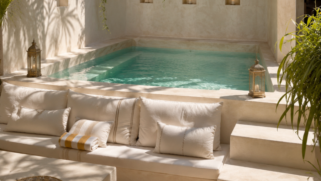 Mini-piscine maçonnée