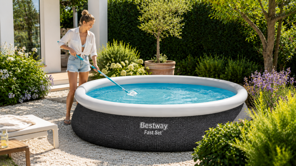 Piscine Gonflable : Quels produits d’entretien acheter ? Piscine Gonflable entretien