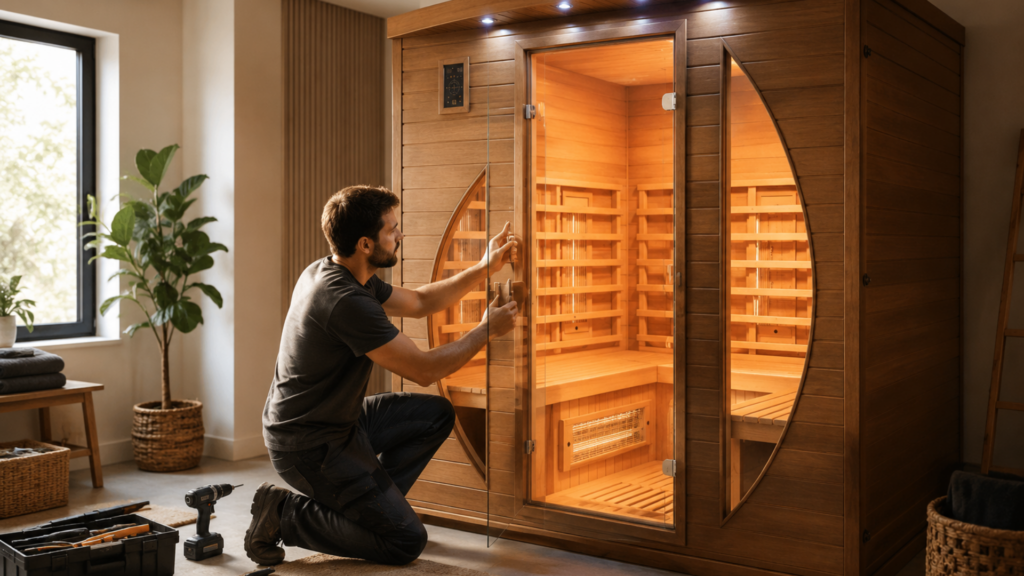 Comment installer un Sauna chez soi ? Sauna Installation Montage
