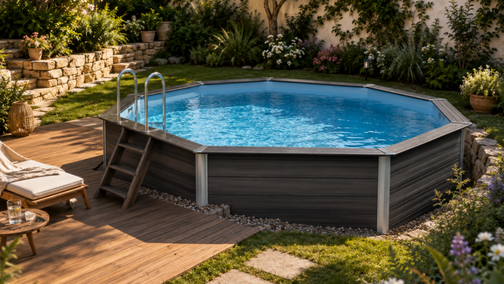Comment choisir sa Mini Piscine ? Piscine semi-enterrée composite