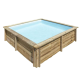 Piscine bois carrée