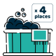 Spa gonflable 4 places