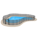 Barrière de sécurité et clôture pour piscine - Conforme NF P 90-306