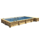 Piscine bois semi enterrée