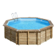 Piscine bois octogonale