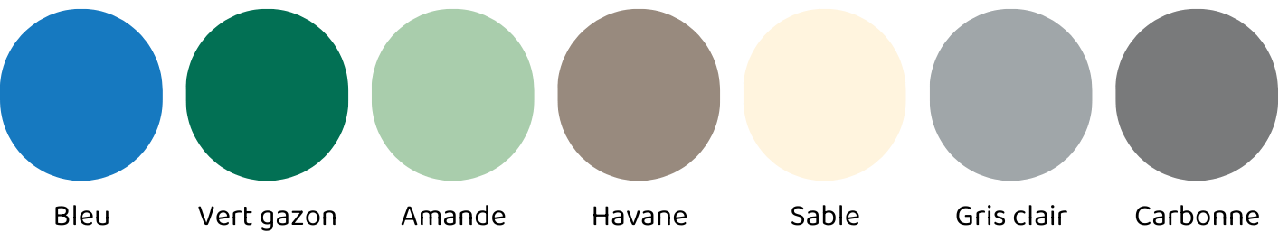 coloris de bâche à barres