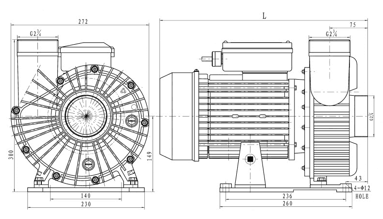Dimensions pompe NCC VIPool