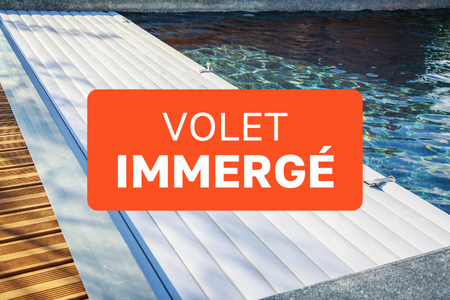 Volet piscine immergé