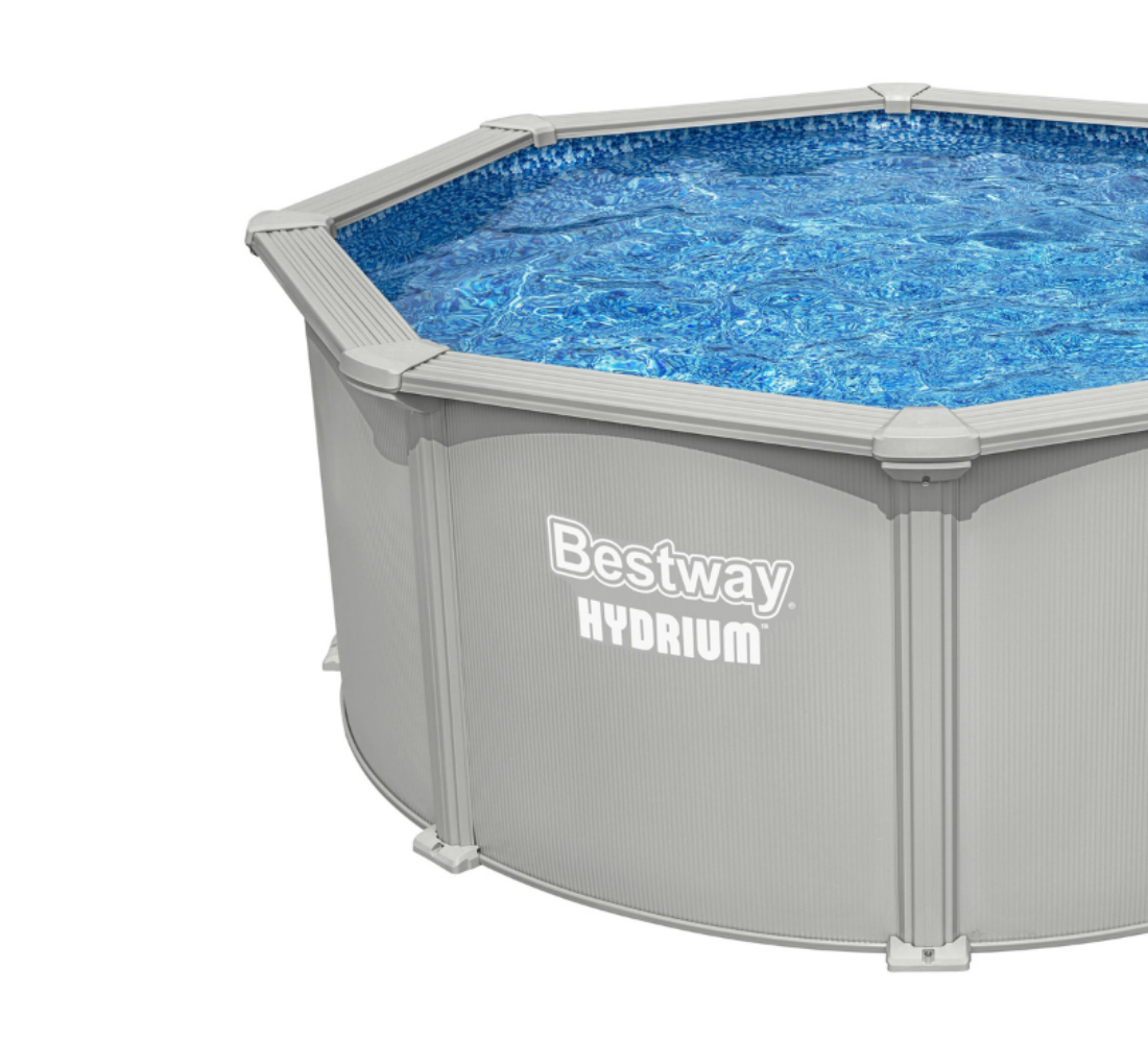 Piscine hors sol acier ronde Hydrium cut
