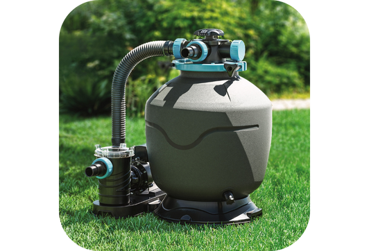 Un bassin pratique avec filtration à sable