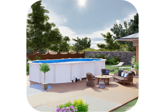 Piscine acier Gré Ovale Haiti