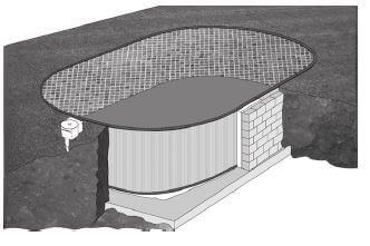 Installation piscine enterrée ovale