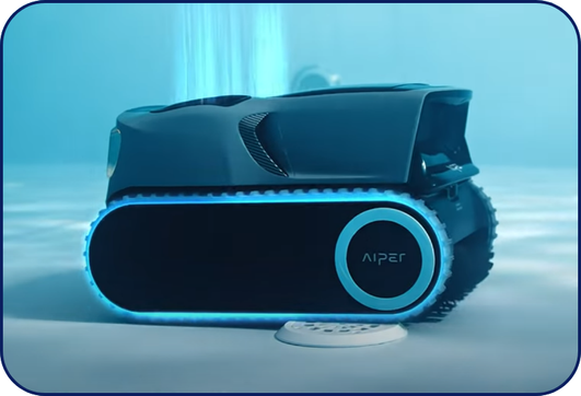Aiper Scuba X1 Pro Max nettoyant une piscine en action