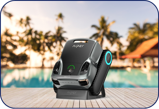 Robot piscine Aiper Scuba X1 Pro Max nettoyant fond, parois, ligne d’eau et surface