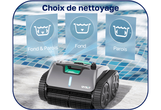 robot de piscine sans fil performant wybot C1 pro
