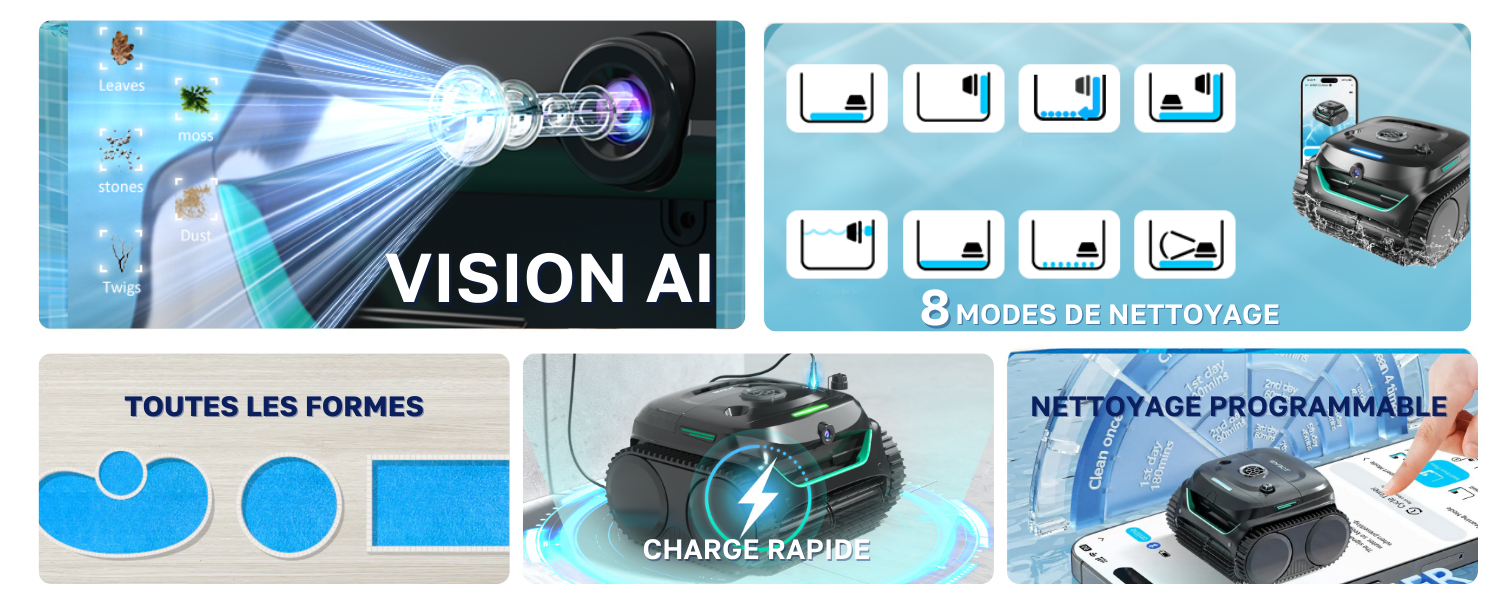 avantages du robot de piscine wybot c2 vision