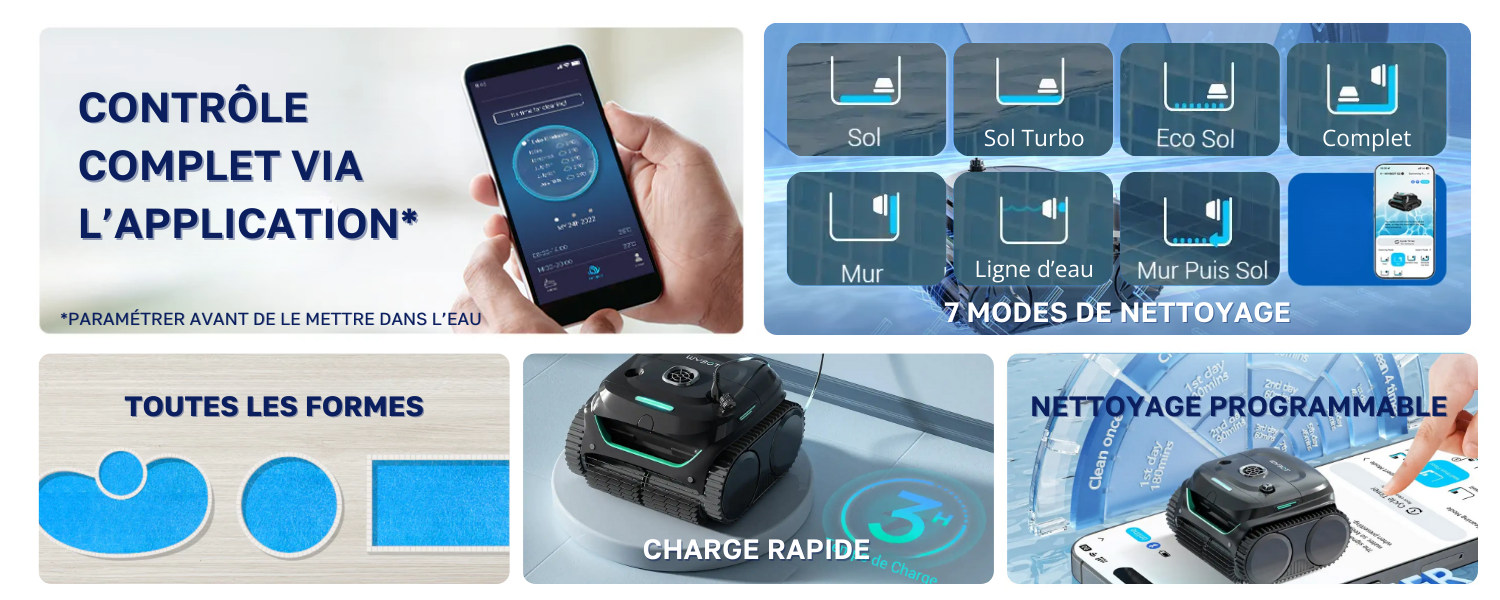 avantages du robot de piscine wybot c2