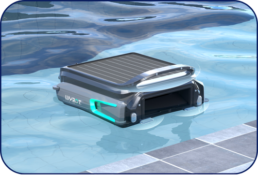 double filtration pour le robot de piscine de surface F1 Wybot