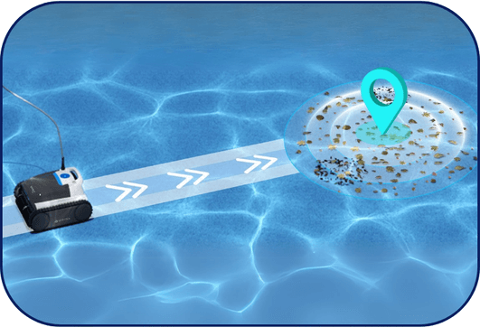 Wybot M1-C - Sélection de zone et programmation via application mobile