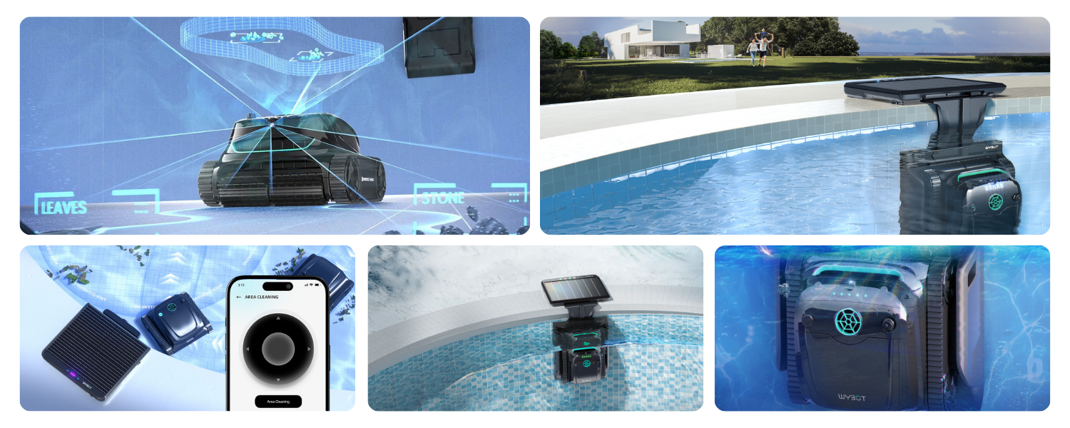 avantages du robot de piscine wybot S2 Solar vision