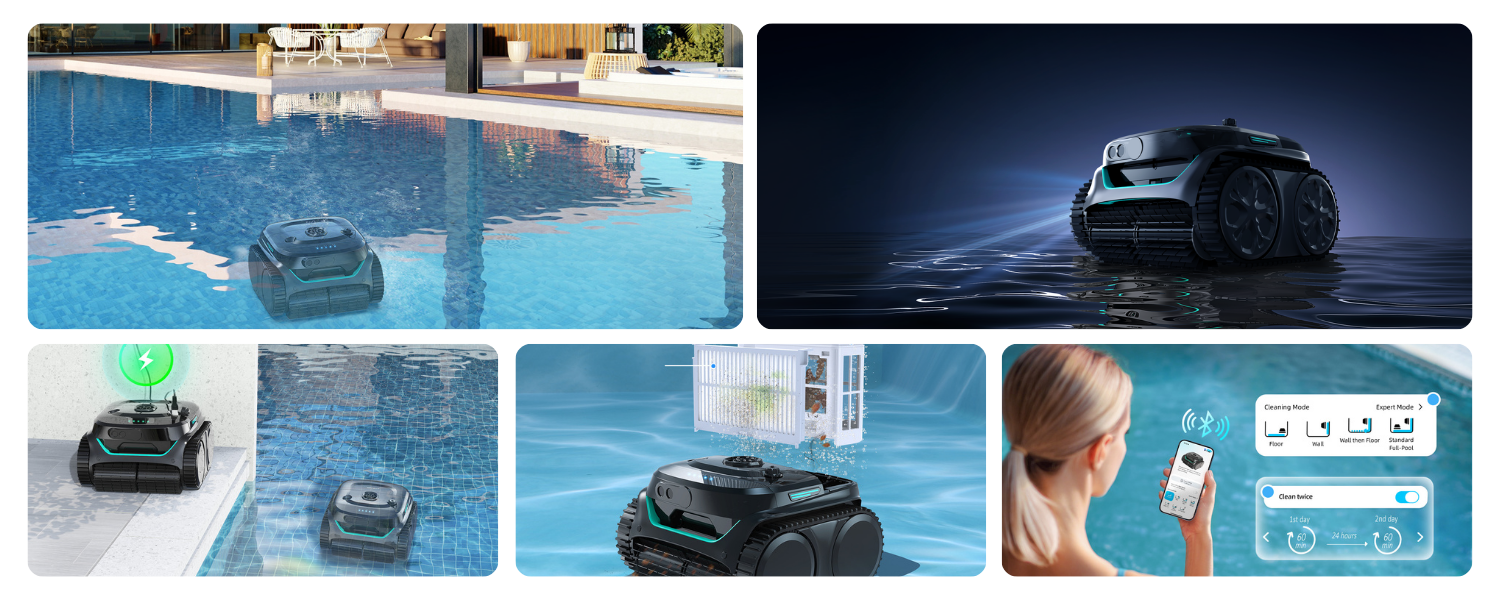 le robot piscine wybot c2 pro plusieurs avantages