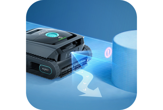 Robot piscine fond, parois et ligne d’eau