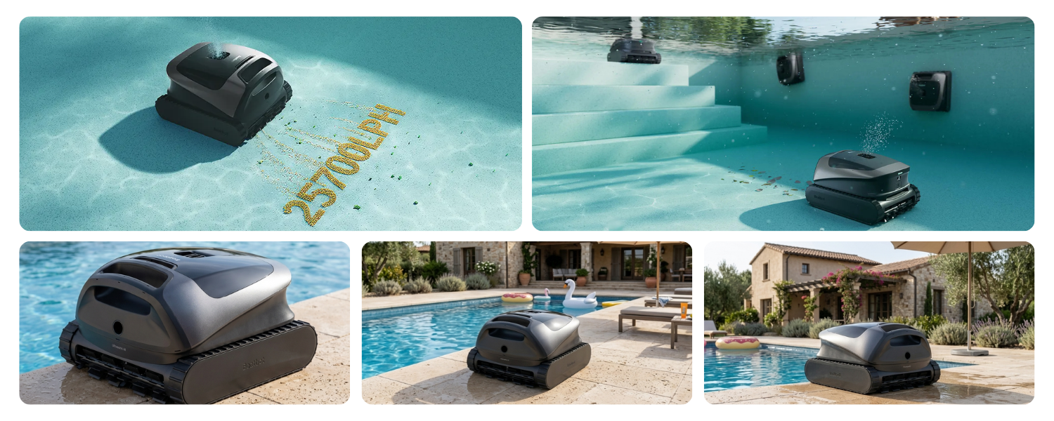 robot de piscine sans fil sora p3