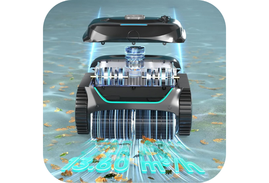Vue de dessus du Wybot C2 montrant son design compact