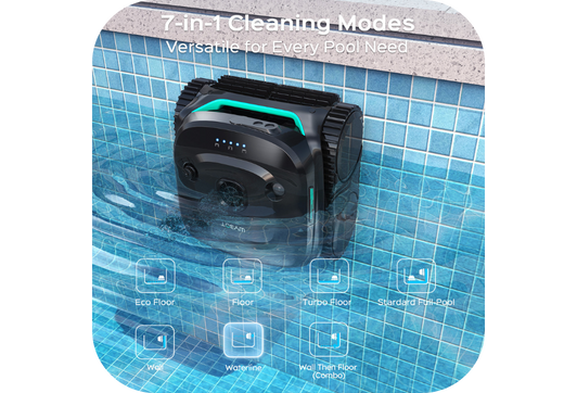 7 modes de nettoyage et programmation via application mobile