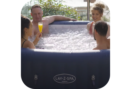 Spa gonflable carré Lay-Z-Spa Hawaii carré